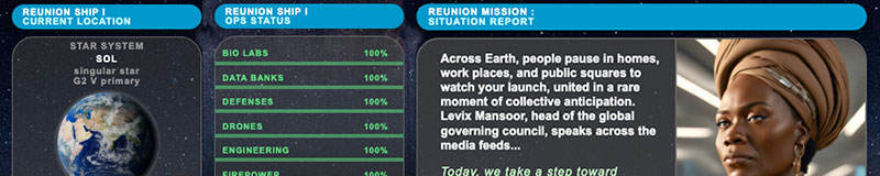 REUNION MISSION play slides